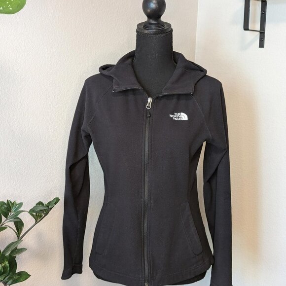 The North Face Jackets & Blazers - The  North Face‎ Hooded Fleece Black Full Zip Jacket